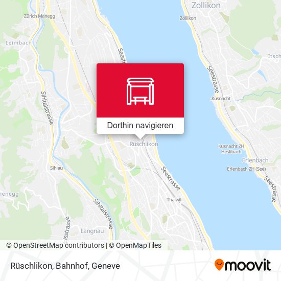 Rüschlikon, Bahnhof Karte