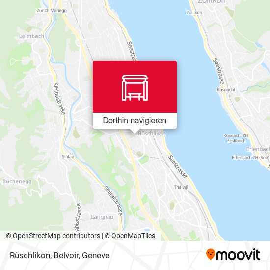 Rüschlikon, Belvoir Karte