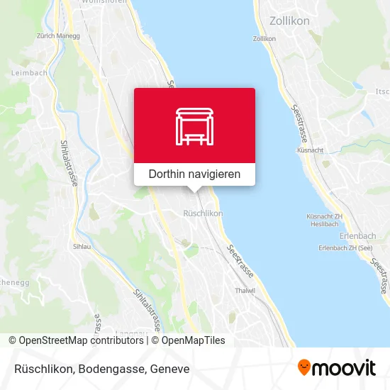 Rüschlikon, Bodengasse Karte