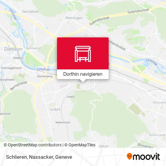 Schlieren, Nassacker Karte