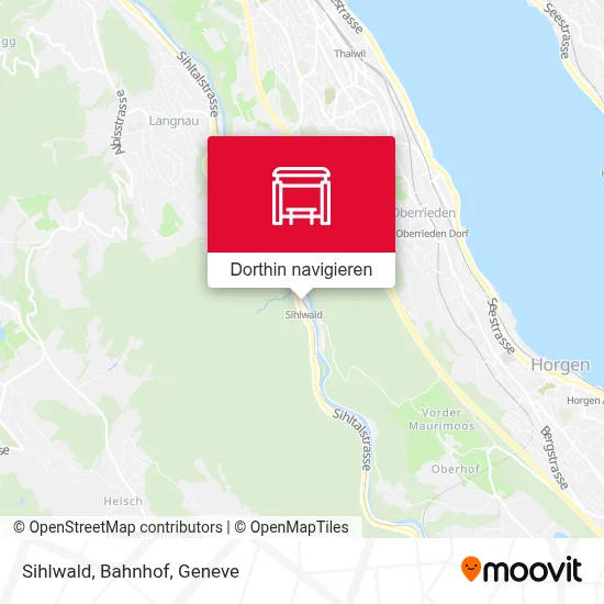 Sihlwald, Bahnhof Karte