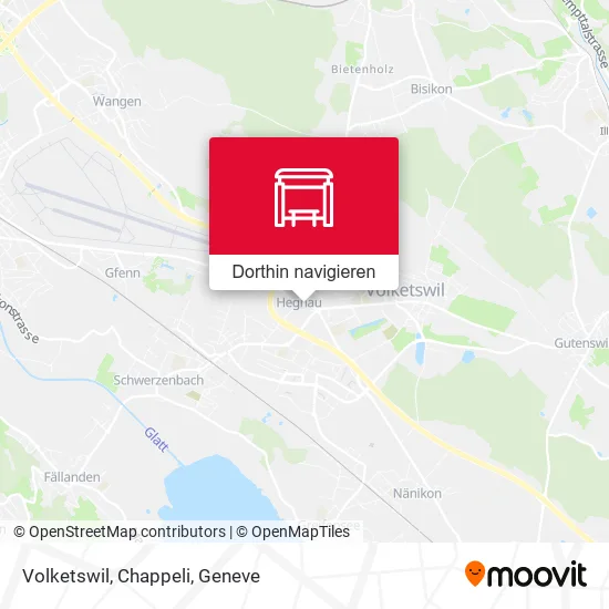 Volketswil, Chappeli Karte
