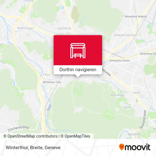 Winterthur, Breite Karte