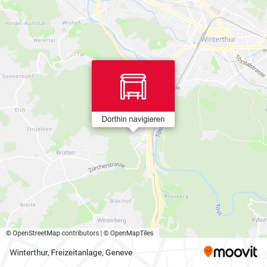 Winterthur, Freizeitanlage Karte