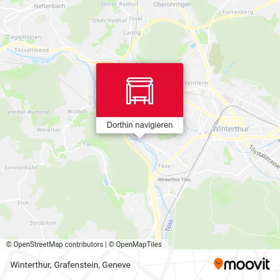 Winterthur, Grafenstein Karte