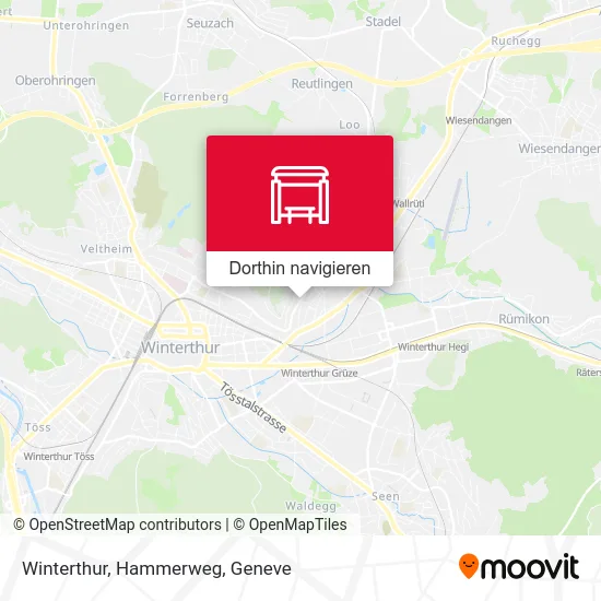 Winterthur, Hammerweg Karte