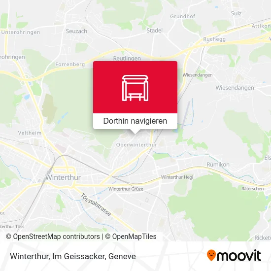 Winterthur, Im Geissacker Karte