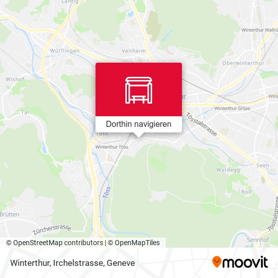 Winterthur, Irchelstrasse Karte