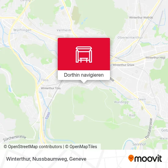 Winterthur, Nussbaumweg Karte