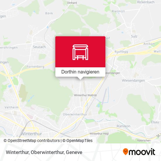 Winterthur, Oberwinterthur Karte