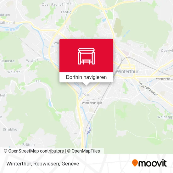 Winterthur, Rebwiesen Karte