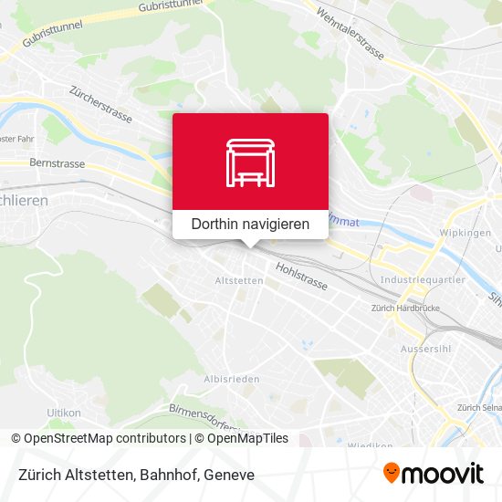 Zürich Altstetten, Bahnhof Karte