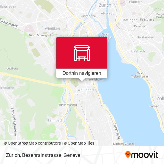 Zürich, Besenrainstrasse Karte