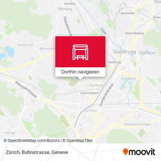 Zürich, Buhnstrasse Karte