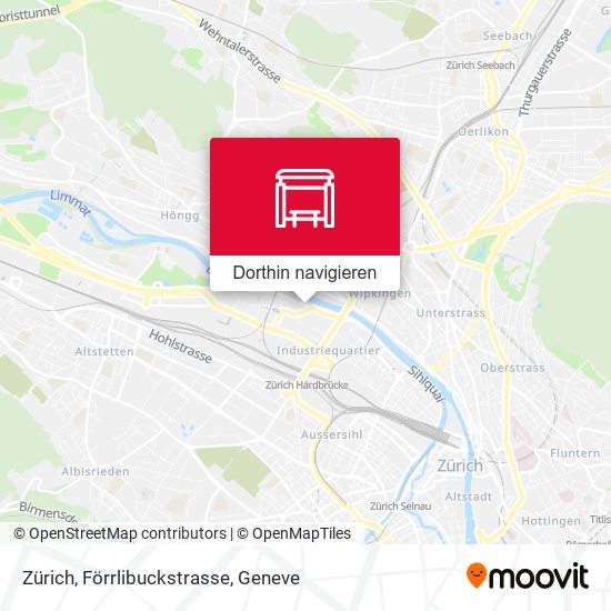 Zürich, Förrlibuckstrasse Karte