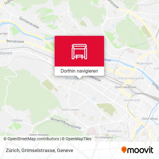 Zürich, Grimselstrasse Karte