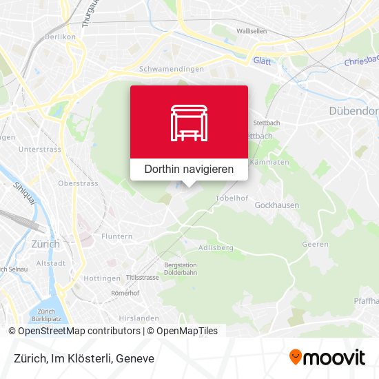 Zürich, Im Klösterli Karte