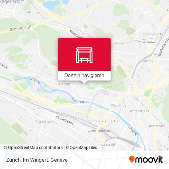 Zürich, Im Wingert Karte