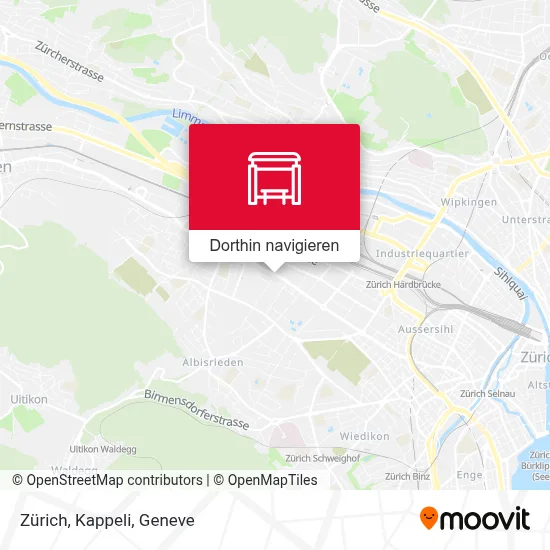Zürich, Kappeli Karte