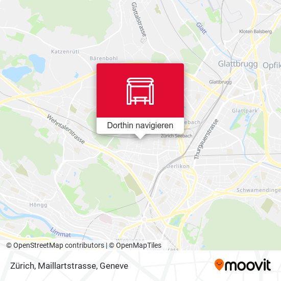 Zürich, Maillartstrasse Karte