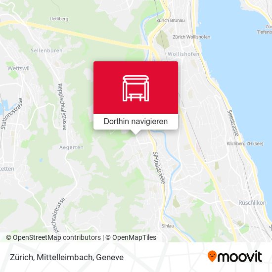 Zürich, Mittelleimbach Karte