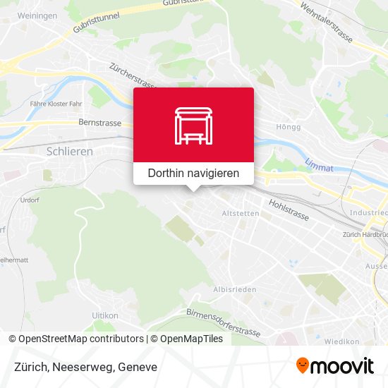 Zürich, Neeserweg Karte