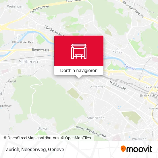 Zürich, Neeserweg Karte