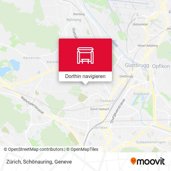 Zürich, Schönauring Karte