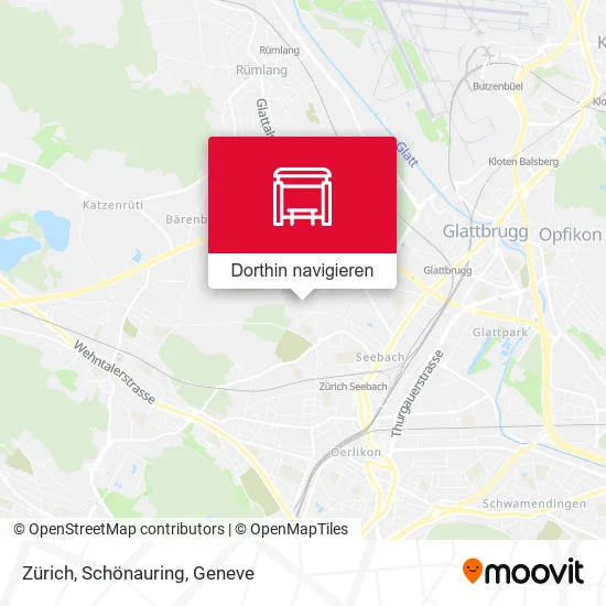 Zürich, Schönauring Karte