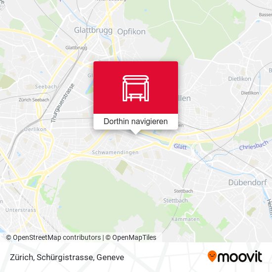 Zürich, Schürgistrasse Karte