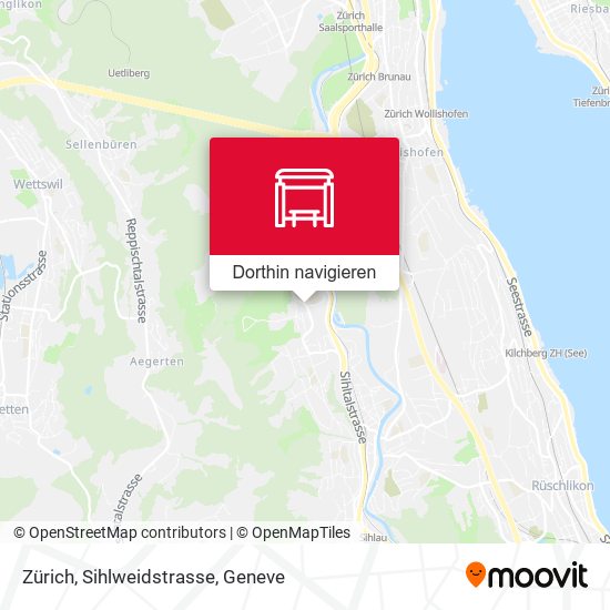 Zürich, Sihlweidstrasse Karte