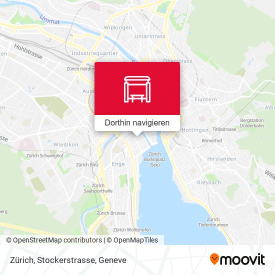 Zürich, Stockerstrasse Karte