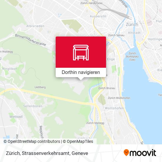 Zürich, Strassenverkehrsamt Karte