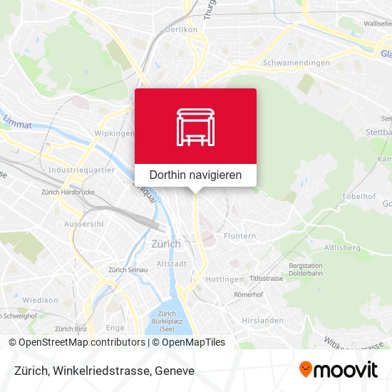 Zürich, Winkelriedstrasse Karte