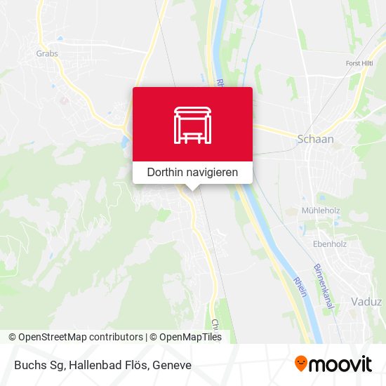 Buchs Sg, Hallenbad Flös Karte