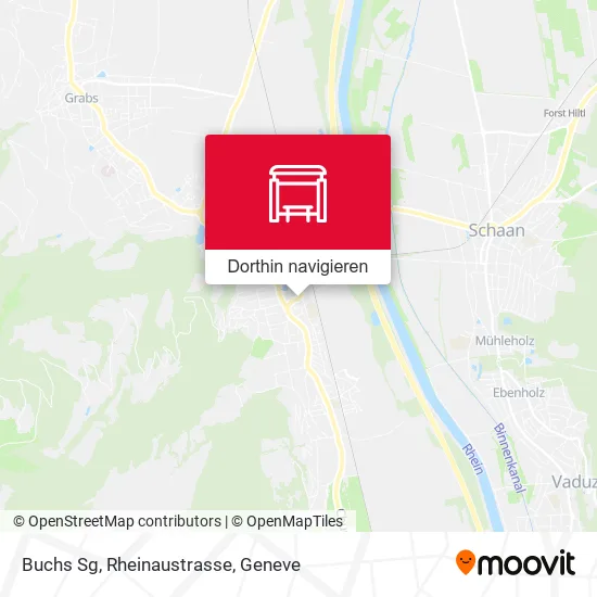 Buchs Sg, Rheinaustrasse Karte