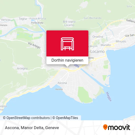 Ascona, Manor Delta Karte