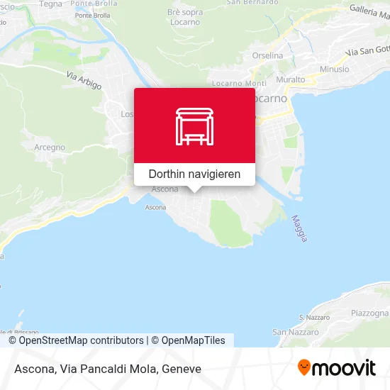 Ascona, Via Pancaldi Mola Karte
