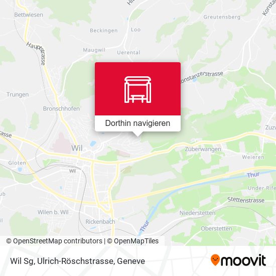 Wil Sg, Ulrich-Röschstrasse Karte