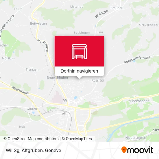 Wil Sg, Altgruben Karte