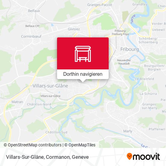 Villars-Sur-Glâne, Cormanon Karte