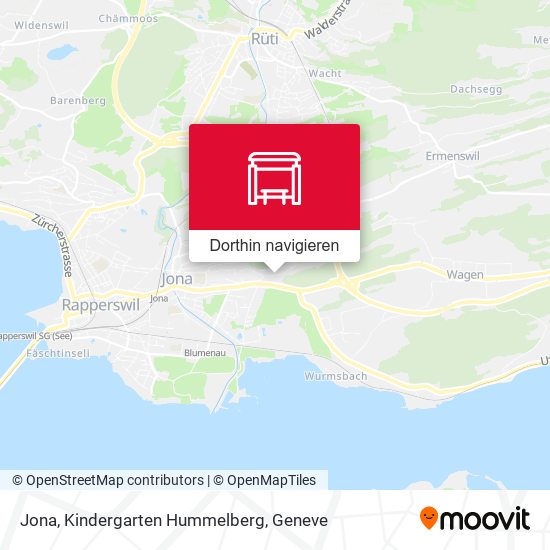Jona, Kindergarten Hummelberg Karte