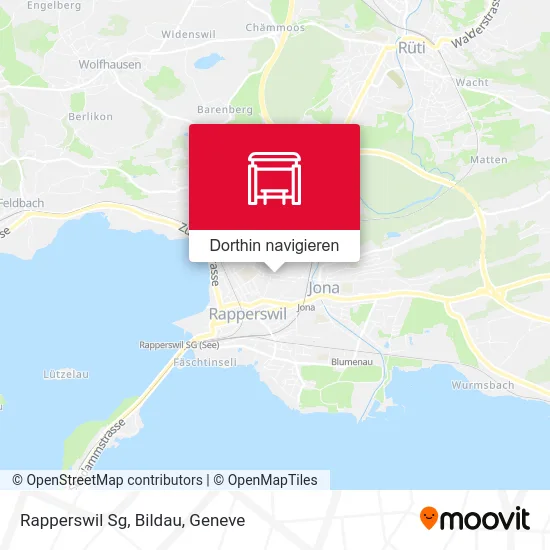 Rapperswil Sg, Bildau Karte