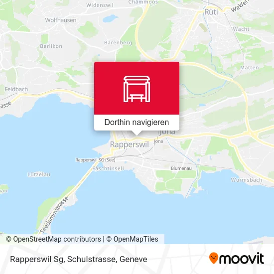 Rapperswil Sg, Schulstrasse Karte