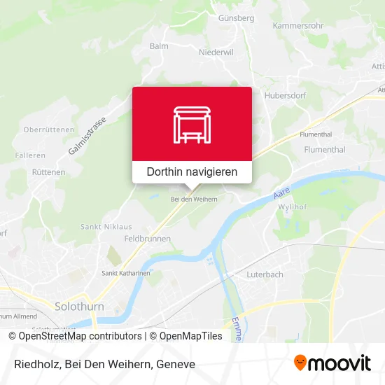 Riedholz, Bei Den Weihern Karte