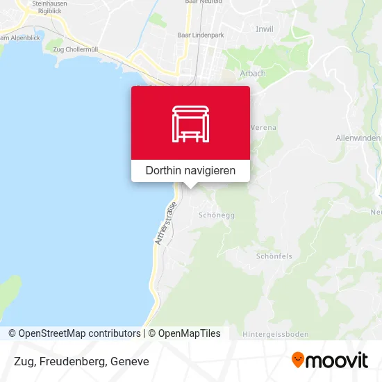 Zug, Freudenberg Karte