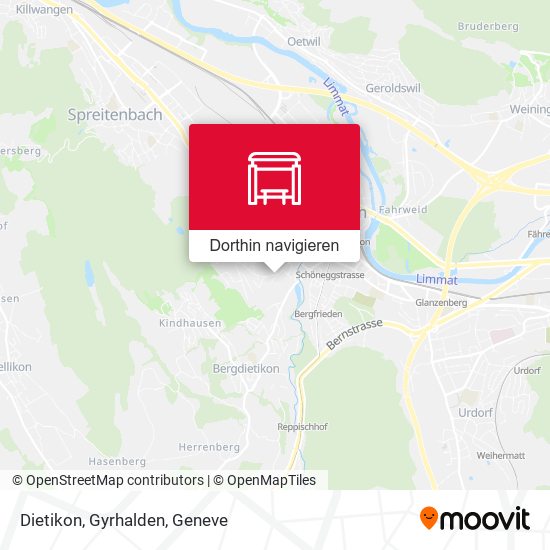 Dietikon, Gyrhalden Karte