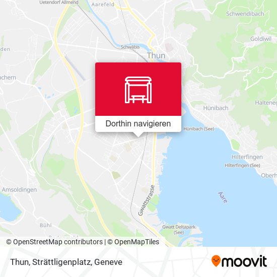 Thun, Strättligenplatz Karte