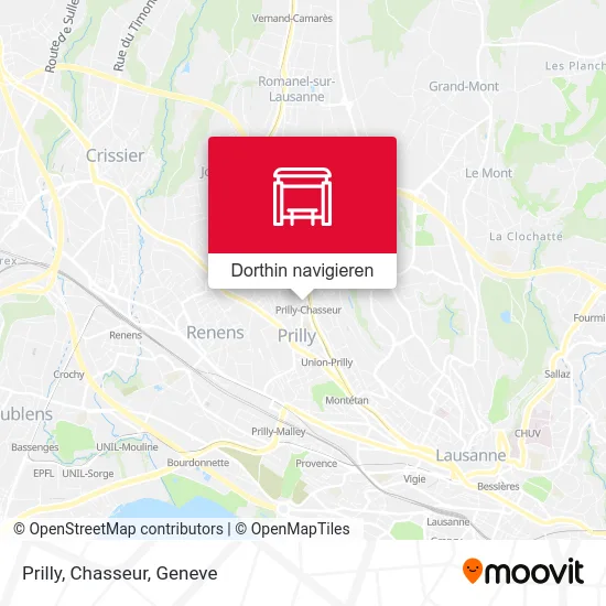 Prilly, Chasseur Karte