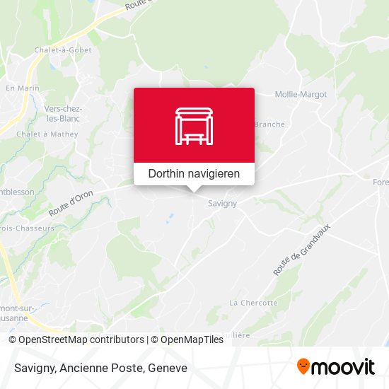 Savigny, Ancienne Poste Karte